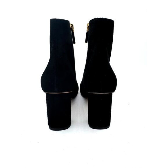 Christian Dior Black Suede Ankle Boots β Gold CD Logo Hardware - Picture 8 of 14